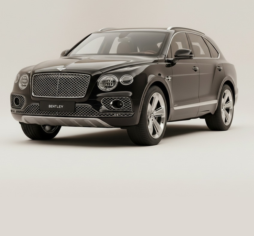 Bentley Bentayga, with private driver for your transportation